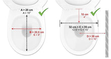 Load image into Gallery viewer, KMINA 4 Inch Soft Raised Toilet Seat with Handles and Lid, 220 lb Capacity, Fits Round &amp; Compact Elongated Bowls up to 15" Wide, Tool-Free Clamp-On Riser, Black
