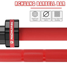 Load image into Gallery viewer, RICHUANG 7ft Olympic Barbell Weight Bar for Weightlifting -700LBS-Red

