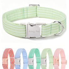 Load image into Gallery viewer, ARING PET Cute Dog Collar for Puppy Small Medium Large Dogs-Green Stripe S
