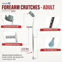 Load image into Gallery viewer, Drynarex Forearm Crutches, Adult
