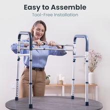 Load image into Gallery viewer, Adjustable Toilet Safety Frame &amp; Rails, Toilet Safety Rail for Elderly Adults
