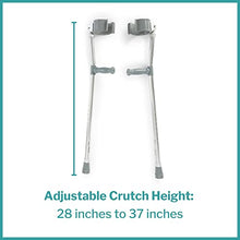 Load image into Gallery viewer, McKesson Forearm Crutches, Arm Crutch, Adjustable, Steel Frame, 28 in x 37 in, 2 Box
