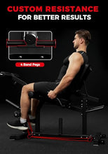 Load image into Gallery viewer, Mikolo Leg Extension and Curl Machine, Adjustable Leg Curl Machine, Seated Leg Extension and Lying Curl Machine for Home Gym, Leg Workout Equipment with Triple Loading System, Black
