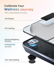 Load image into Gallery viewer, RENPHO Smart Body Fat Scale with Light, Fitness Equipment with RGB Lighting, Rechargeable Scale with BMI, Body Fat, Muscle Mass, Color Changing with Weight Variation, Elis Chroma
