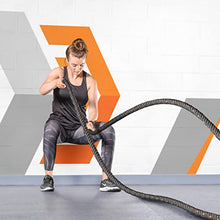 Load image into Gallery viewer, FORZA 30ft, 40ft and 50ft Battle Rope – 1.5ft &amp; 2-inch-Thick, Premium Quality Weighted Gym Rope for Fitness, Strength Training, Crossfit and More (30ft, 2 inch)
