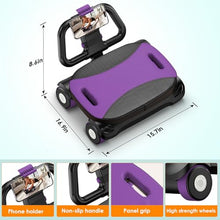 Load image into Gallery viewer, FIAMERMOR 2026 AB Roller Wheel - 4 wheel elbow support abdominal wheel (Purple)
