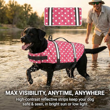 Load image into Gallery viewer, Doglay Dog Life Jacket with Rescue Handle, Dog Life Vest for Swimming Boating, Adjustable Reflective Puppy Swim Vest with Superior Buoyancy for Small Medium Large Dogs
