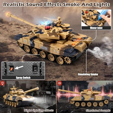 Load image into Gallery viewer, Supdex 1/24 RC Tank, Remote Control Russian T-90 Army Model Tank with Sound Effects, Lights and Smoke
