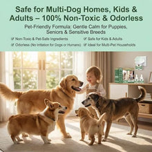 Load image into Gallery viewer, Dog Calming Diffuser Plug-in with Gentle Night Glow, 3 Refills Kit for Behavioral Support, Stress Soothing Aid for Pets During Travel, Thunder, Vet Visits, Fireworks, Safe Formula, 90 Days Supply
