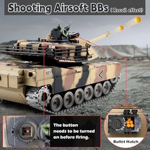 Load image into Gallery viewer, Supdex 1:18 RC Tank, 2.4G US Metal M1A2 Remote Control Tank That Shoot BBS Model Toys
