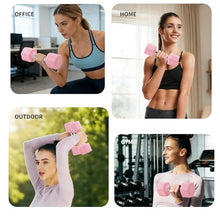 Load image into Gallery viewer, Adjustable Dumbbell Set of 2 Total 20 Lbs 4-in-1 Each 4lb 6lb 8lb 10lb 1s-Adjust Dual-Stable Free Weights for Women Men Home Gym Outdoor Workouts (Pink [20LBS Total])

