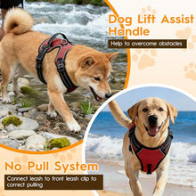 Load image into Gallery viewer, No Pull Dog Harness, No-Choke Soft Padded Reflective Dog Vest Harness with Front Clip &amp; Top Handle, 2 Quick-Release Buckles, Adjustable for Small Medium Large Dogs
