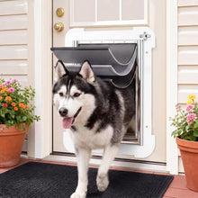 Load image into Gallery viewer, 3-Flap Never Rust Extra Large Dog Door for Doors with Sliding Lock Panel
