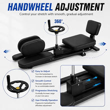 Load image into Gallery viewer, 39"x15"x16.5" Split Leg Stretcher, 240° Adjustable Flexibility Trainer, Foldable Leg Stretch Machine, EPP Memory Foam, Carbon Steel Frame, 560lbs Capacity, Splits Yoga Ballet Home Training
