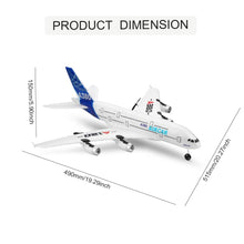 Load image into Gallery viewer, A120-Aircar A380 RC Airplane,WLtoys 3CH EPP Fixed Wing Remote Control Aircraft Toys (Regular Version)
