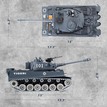 Load image into Gallery viewer, Supdex RC Tank, 1:18 Alloy Metal German Tiger I Remote Control Army Model Toys

