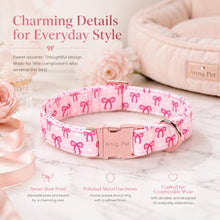 Load image into Gallery viewer, ARING PET Girl Dog Collar for Puppy Small Medium Large Dogs-Pink Bow L
