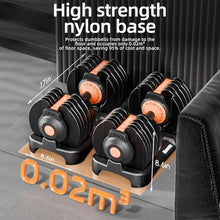 Load image into Gallery viewer, Adjustable Dumbbells Set of 2，Free Weights Dumbbells Set，Adjustable Dumbbell Set，52.5 lbs pair 105 lbs
