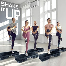 Load image into Gallery viewer, Yes4All Adjustable Workout Aerobic Exercise Step Platform  with 4 Adjustable Risers Included and Advanced Risers Options - Black
