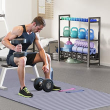 Load image into Gallery viewer, 3 Tier Adjustable Dumbbell Rack - Heavy-Duty 450LB Capacity Weight Storage Stand for Dumbbells (Rack Only)
