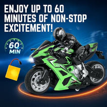 Load image into Gallery viewer, Liberty Imports 2.4G RC Remote Control Stunt Motorcycle with Riding Figure Racing Motorbike (Green)

