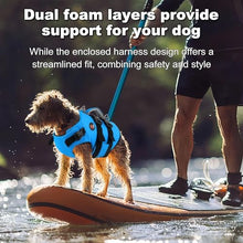 Load image into Gallery viewer, Dogcheer Dog Harness Life Jacket, High Buoyancy Neoprene Dog Life Vest for Swimming Boating, Adjustable Puppy Swim Vest Reflective Pet Float Vest for Small Medium Large Dogs - Blue, S

