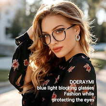 Load image into Gallery viewer, DOERAYMI Blue Light Glasses For Woman,Computer Blue Light Blocking Glasses,Fashion Accessories with Anti-Glare,UV Protection,Screen Fatigue Relief
