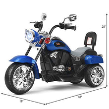 Load image into Gallery viewer, Costzon Kids Motorcycle, 6V Battery Powered Ride on Chopper Motorcycle w/Horn, Headlight
