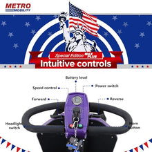 Load image into Gallery viewer, Metro Mobility 25 Mile 330 lbs Capacity Mobility Scooter for Adults-Purple
