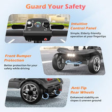 Load image into Gallery viewer, Lightweight Mobility Scooter for Adults &amp; Seniors - Cruise &amp; Airport Approved, 43lb Foldable Portable Motorized Scooters with Dual Lithium Batteries for 24.8 Miles Travel, 300lb Capacity, Black
