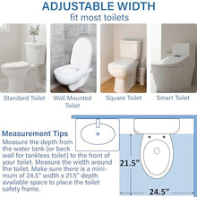 Load image into Gallery viewer, Vaunn Medical Adjustable Toilet Safety Rail for Seniors, Foldable Toilet Safety Frame for Elderly Adults, Bathroom Grab Bar Handle, Toilet Handle for Elderly &amp; Disabled, Free-Standing (Gray)
