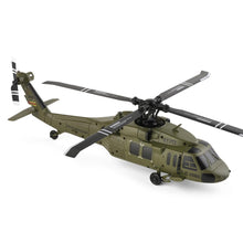 Load image into Gallery viewer, RC Military Helicopters for Adults, 2.4G 4CH Flybarless RC Helicopter with Adjustable Left and Right Hand Throttle (RTF Version)

