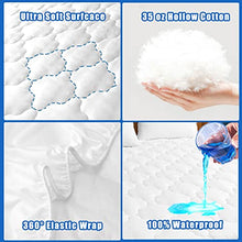 Load image into Gallery viewer, JamRest Waterproof Mattress Protector Twin XL Size, 6''-21'' Deep Pocket Fitted Quilted Mattress Pad Cover, Breathable Hollow Cotton Mattress Cover
