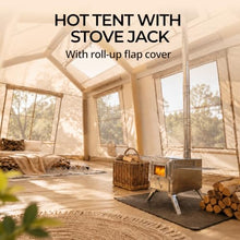 Load image into Gallery viewer, Inflatable Tent 8-10 Person|Blow Up Tent with Pump|Hot Tent with Stove Jack
