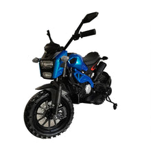 Load image into Gallery viewer, 12V Ride On Motorcycle with Training Wheels, Electric Dirt Bike with Hand Racing Foot Brake, PU Seat, MP3, USB, Birthday Gifts
