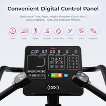 Load image into Gallery viewer, Sunny Health &amp; Fitness Premium High-Intensity Smart Stepper Stair Climber Commercial Grade 25 Levels EMS, Cardio Workouts Free SunnyFit App Bluetooth Connection 400LB Capacity - SF-X7300SMART
