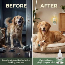 Load image into Gallery viewer, 8-in-1 Calming Diffuser for Dog – Pheromone-Based Dog Anxiety Relief, 2 Plug-Ins &amp; 6 Refills for 180-Day Stress Support – Helps Promote Calm Behavior, Safe &amp; Non-Toxic, Anxiety Relief for Dogs
