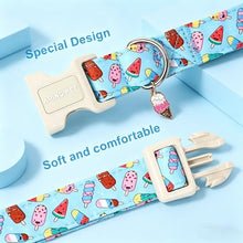 Load image into Gallery viewer, ARING PET Summer Dog Collar, Cute Blue Ice Cream Doggy Collars for Puppy Small Medium Large Boy Girl Dogs Pet, for Daily Photos Outdoor Beach Walking Hiking Picnic, M
