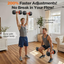 Load image into Gallery viewer, 2026 Updated Adjustable Dumbbell Set of 2, 10-in-1 Weights Dumbbell Set with Storage Box, 50lbs/25lbs
