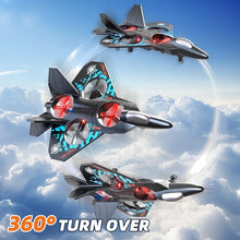 Load image into Gallery viewer, MSKOLER Foam Remote Control Airplane for Kids 8-12, 2.4 GHz RC Jet with Colorful Lights
