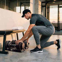 Load image into Gallery viewer, FLYBIRD Adjustable Dumbbell Set of 2, 5-IN-1 Fast Adjustable Weights Dumbbell Set for Home Gym Exercise &amp; Fitness, Fast Change Weights with Anti-Slip Handle, Multiweight Options for Full Body Workout Suitable Men/Women(55LBx2)
