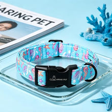Load image into Gallery viewer, ARING PET Summer Dog Collar, Cute Blue Starfish Seahorse Doggy Collars for Puppy Small Medium Large Boy Girl Dogs Pet, for Daily Photos Outdoor Beach Walking Picnic, M
