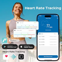 Load image into Gallery viewer, Lepulse Smart Body Fat Scale with Heart Rate, 4.68" Large Display BMI Scale, 20 Body Composition Metrics: Muscle Mass, Body Fat Percentage, Bluetooth Digital Bathroom Scale with App for Home Fitness
