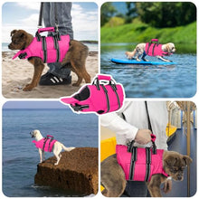 Load image into Gallery viewer, Fragralley Dog Life Jacket with Self-Locking Zipper, High-Buoyancy Ripstop Dog Swimming Vest, Floating Vest with Rescue Handle for Swimming and Boating, PFD Available for Small, Medium, and Large Dogs
