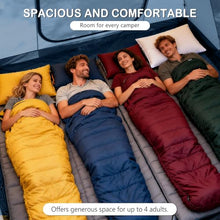 Load image into Gallery viewer, Blow Up Tent with Skylight and Stove Jack,4-6 Person Inflatable Camping Hot Tent with Pump,Easy Setup Family Camping Tent 4 Season Waterproof Outdoor Tents,Grey
