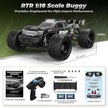 Load image into Gallery viewer, 1:18 RC Truck 18872 New Model RC Truck 4X4 Off-Road, 2.4GHz Remote Control Truck
