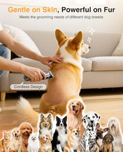 Load image into Gallery viewer, Dog Clippers for Grooming, Dog Grooming Kit for Heavy Thick Hair, Low Noise Cordless Pet Hair Trimmer with Stainless Steel Blade, Professional Rechargeable Hair Trimmer for Dogs and Cats L-Sliver

