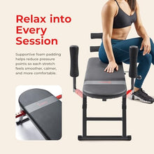 Load image into Gallery viewer, Sunny Health &amp; Fitness No-Hang Traction &amp; Stretch Decompression Table for Back Pain Relief, Adjustable Stretch Bench, 400 LB Capacity
