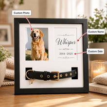 Load image into Gallery viewer, Csfzly Dog Memorial Picture Frame with Collar Holder, Dog Memorial Gifts
