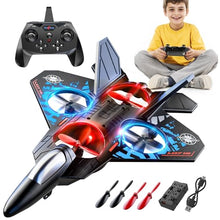 Load image into Gallery viewer, MSKOLER Foam Remote Control Airplane for Kids 8-12, 2.4 GHz RC Jet with Colorful Lights
